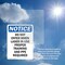 Signmission Do Not Enter When Laser In Use OSHA Notice Sign, Plastic, 7in W x 10in L, 2PK OS-2PACK-NS-P-710-V-11245 - alternate 3